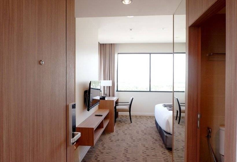 디럭스 룸 킹사이즈 침대, Grand Fortune Hotel Nakhon Si Thammarat