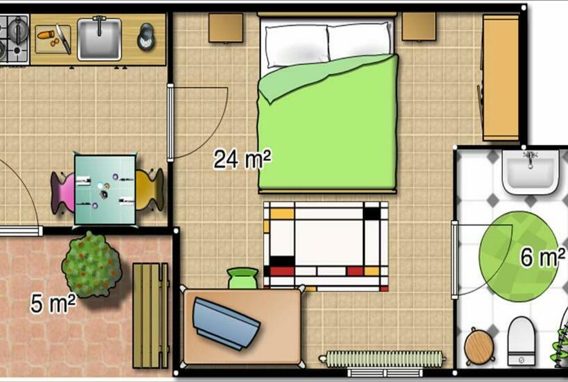 Студио Стандарт Кровать Кинг, Casale Gli Ulivi