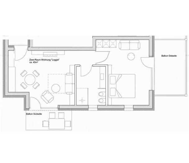 Апартаменты 1 Спальня, Brühl Suites&residence