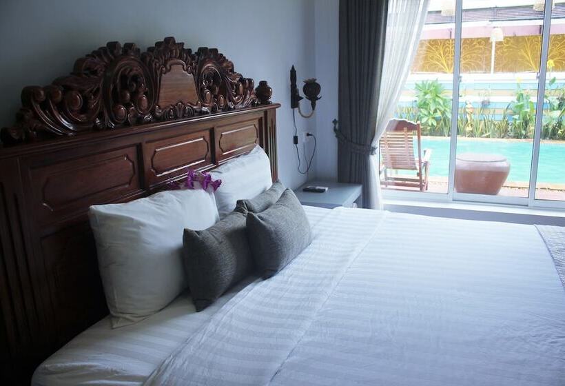 اتاق استاندارد با چشم‌انداز استخر, Ramchang Guesthouse