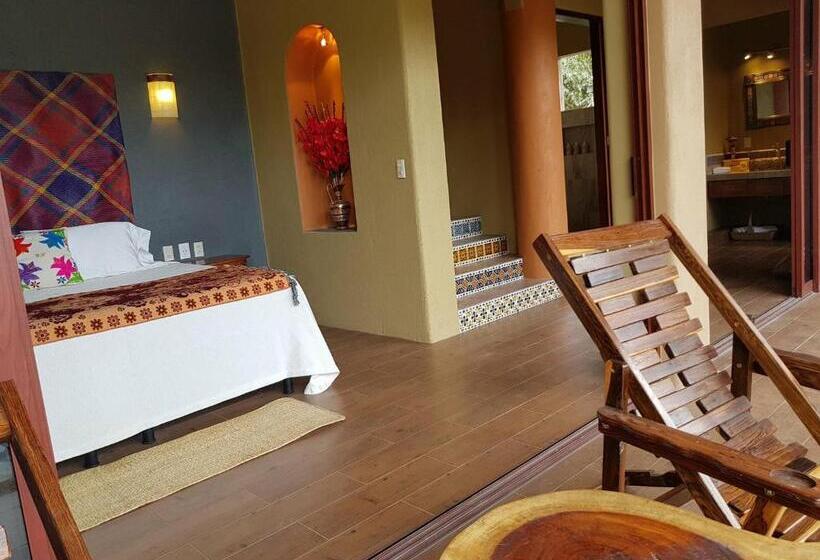 キングサイズベッドのデラックスルーム, Casa Arcoiris Zihuatanejo B&b
