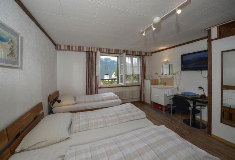 اتاق استاندارد سه نفره, Swiss Lodge Hotel Bernerhof Wengen