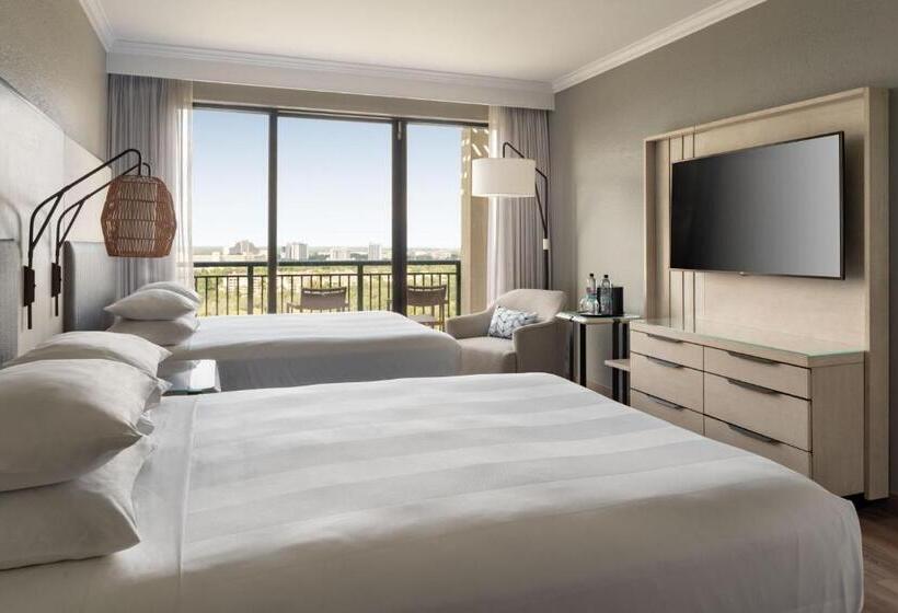 ゴルフ場の見えるスイートルーム, Orlando World Center Marriott