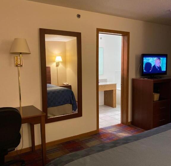 带大床的套房, Americas Best Value Inn Champaign