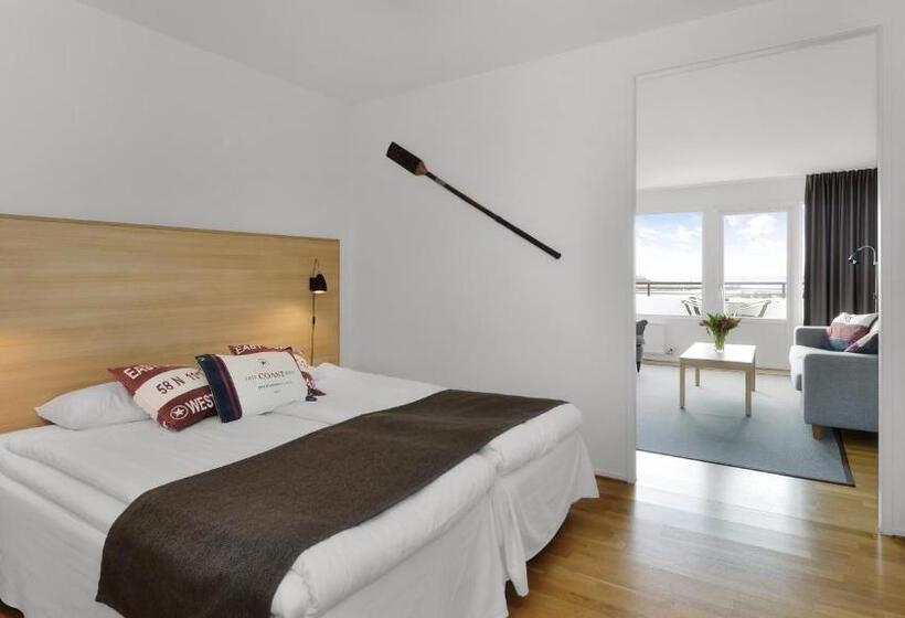 발코니가 있는 바다 전망 수피리어 룸, Strand Hotell Borgholm