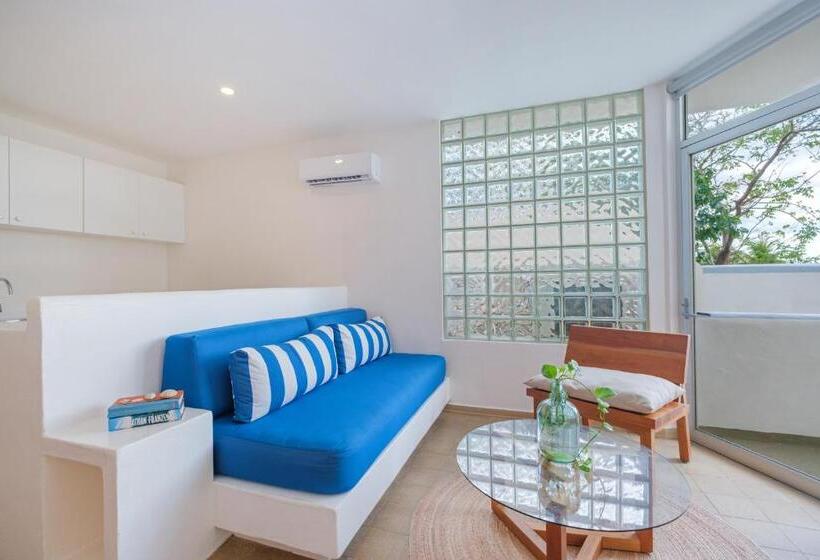带1个卧室的带海景的公寓, Suites Turquesa