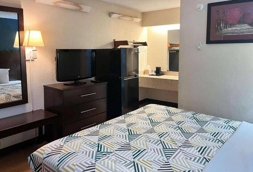 Quarto Estandar Cama King para Deficientes Físicos, Studio 6 Suites Shreveport, La Industrial Loop