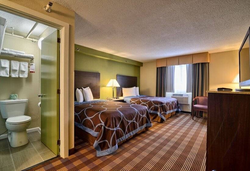 Номер Стандарт 2 Двуспальные Кровати, Super 8 By Wyndham Bangor