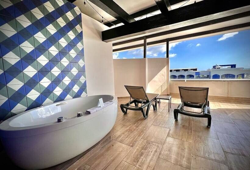 Quarto Deluxe com Terraço, Hard Rock Hotel Riviera Maya   Heaven Adults Only   All Inclusive