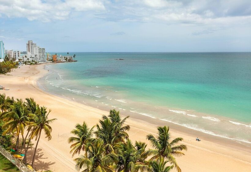 اتاق استاندارد با تخت دوبل و چشم‌انداز دریا, Courtyard By Marriott Isla Verde Beach Resort