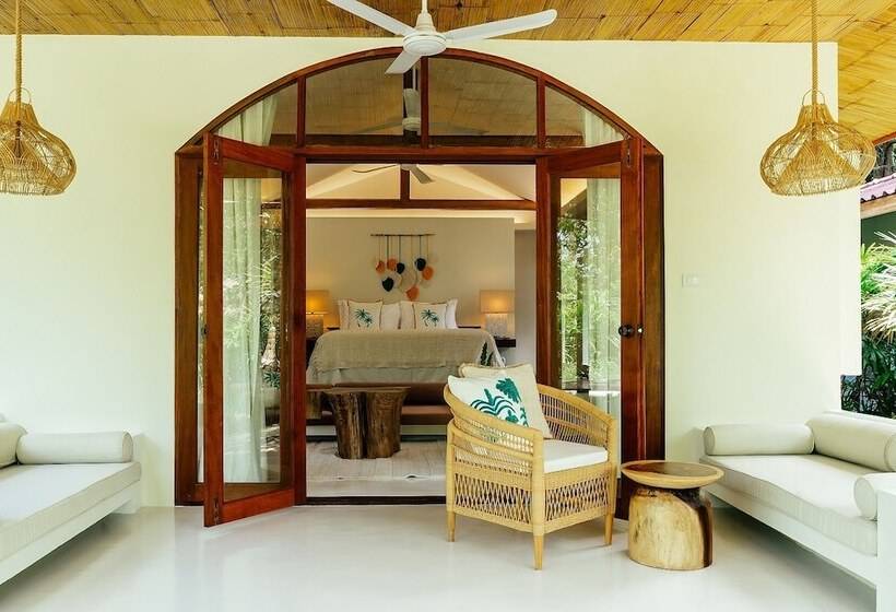 带花园景观和一个卧室的别墅, Zazen Boutique Resort & Spa   Sha Plus