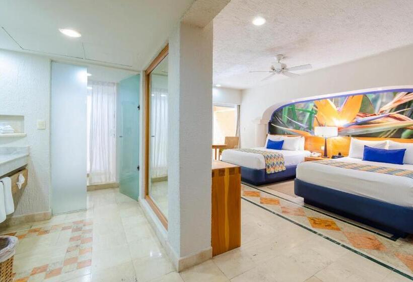 庭の見えるジュニアスイート, Puerto Aventuras Hotel & Beach Club