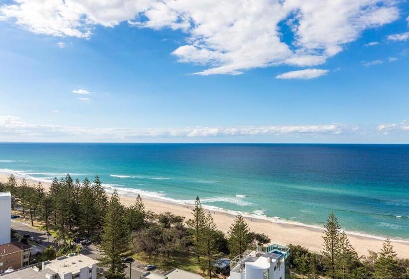 침실 2개 바다 전망 아파트, Boardwalk Burleigh Beach   Official
