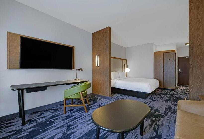 스탠다드 스튜디오 킹침대, Fairfield Inn & Suites By Marriott Milwaukee Brookfield