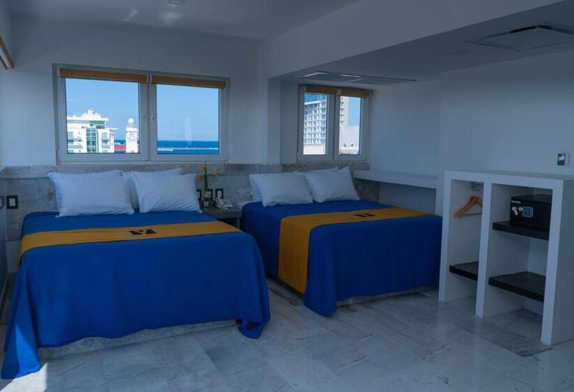 스탠다드 발코니 룸 바다 전망, Hawaii Hotel Veracruz