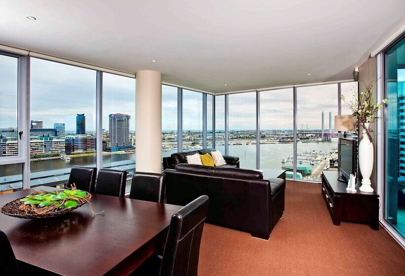 침실 3개 아파트, The Sebel Residences Melbourne Docklands Serviced Apartments