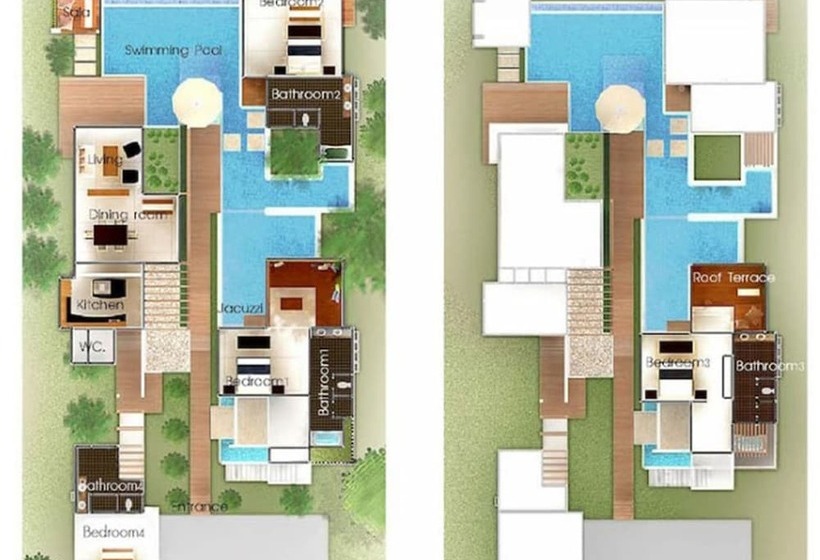Вилла 4 Спальни, Aleenta Phuket   Phang Nga   The Leading Hotels Of The World