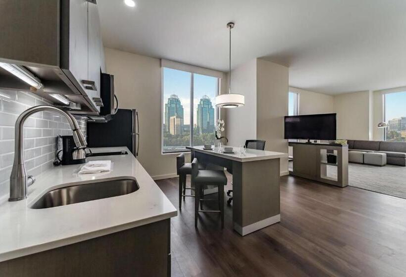 带皇后床的套间, Hyatt House Atlanta Perimeter Center