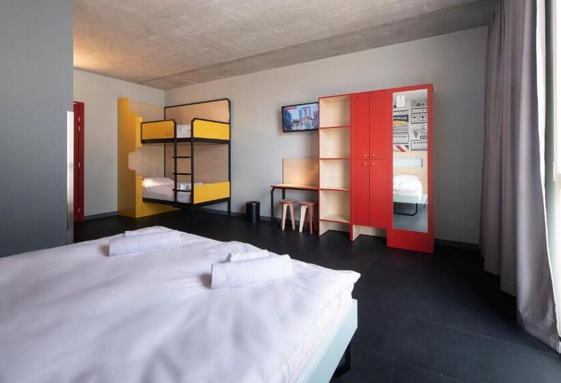 Quarto Quádruplo Estandar, Meininger Hotel Bordeaux Gare Saint Jean