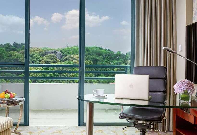 带大床的豪华间, Hilton Guangzhou Science City