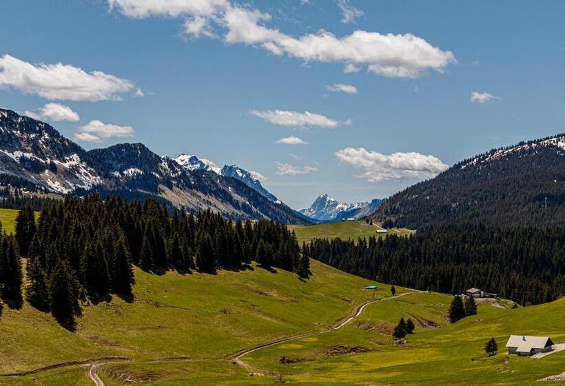 Номер Стандарт с Балконом, Auberge Des Glieres Plateau Des Glières