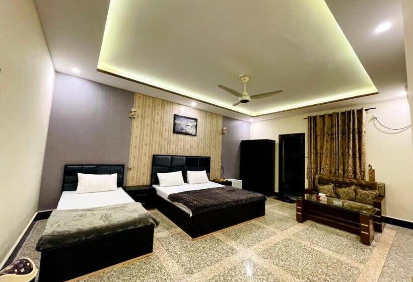 اتاق استاندارد با تخت بزرگ, Husnain Resort By Saud Khan