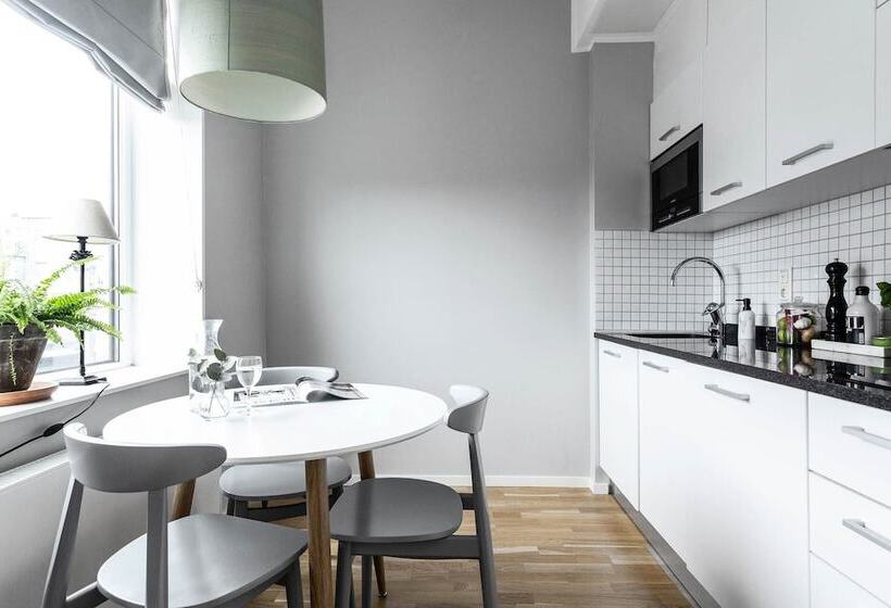 침실 1개 테라스 아파트, Biz Apartment Gärdet