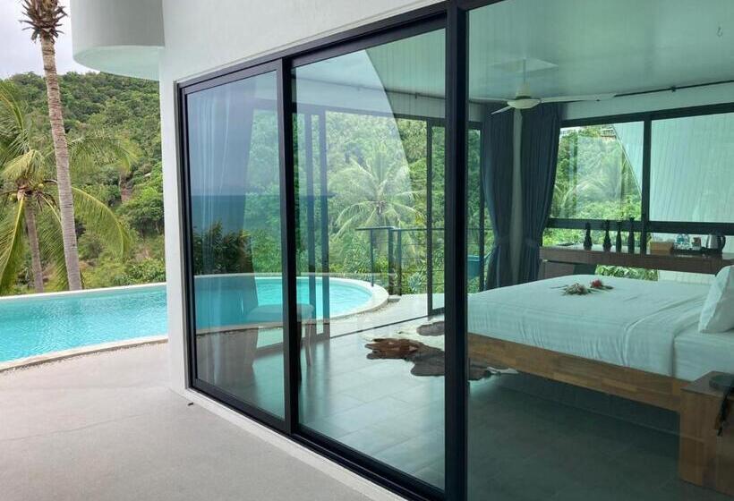 اتاق استاندارد با چشم‌انداز استخر, Villa The Spot Koh Samui