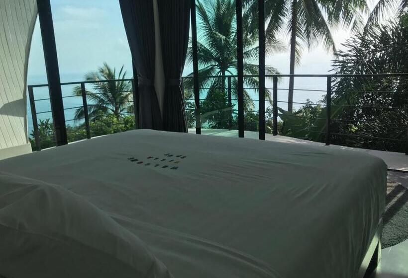 اتاق استاندارد با چشم‌انداز دریا, Villa The Spot Koh Samui