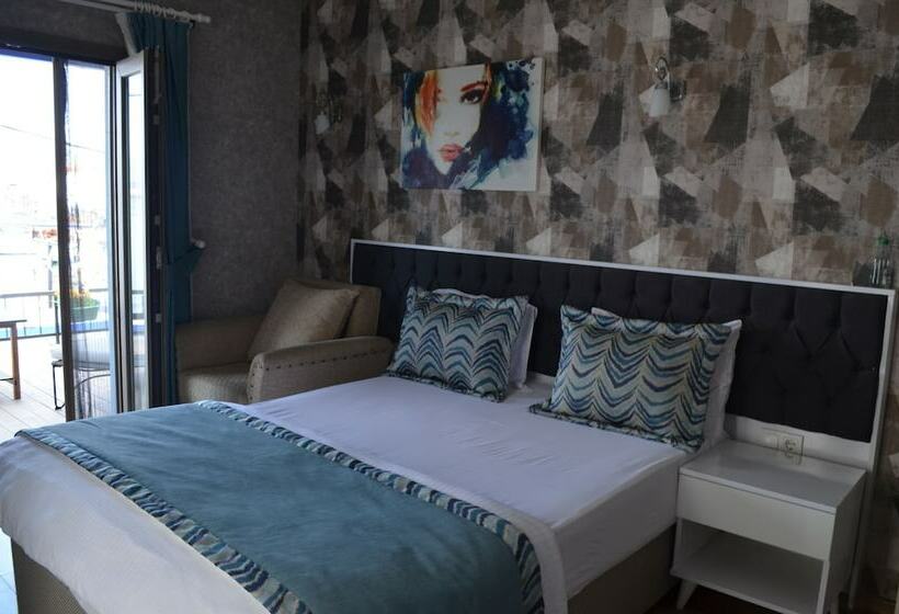 اتاق استاندارد با تخت دوبل و چشمانداز دریا, Capa Butik Otel