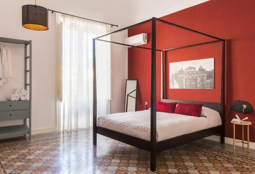 اتاق استاندارد سه تخته با بالکن, B&b Palazzo Corselli