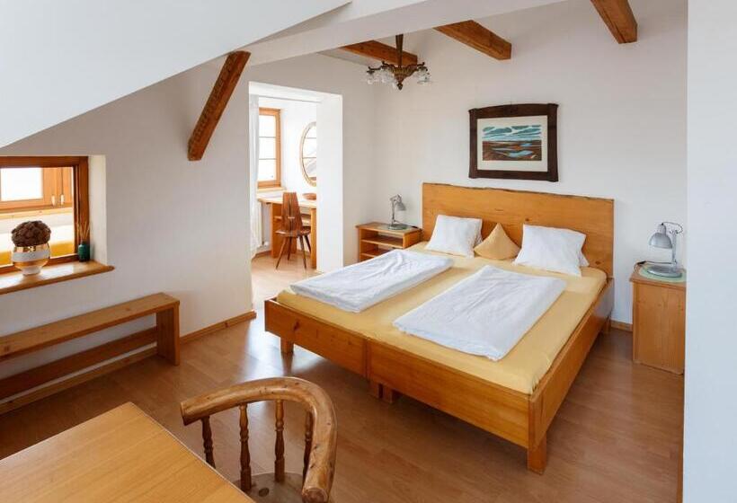Standard studio with lake view, Pension Hallberg