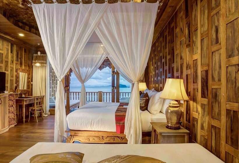 디럭스 룸 바다 전망, Santhiya Koh Yao Yai Resort & Spa   Compulsory Join Santhiya Speedboat From To Ao Po Grand Marina At