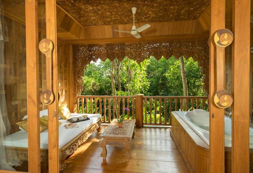 디럭스 룸 가든 전망, Santhiya Koh Yao Yai Resort & Spa   Compulsory Join Santhiya Speedboat From To Ao Po Grand Marina At