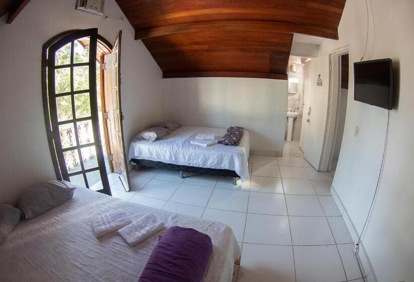 이코노이 4인룸, Pousada Pérola Do Guarujá Ltda  Me
