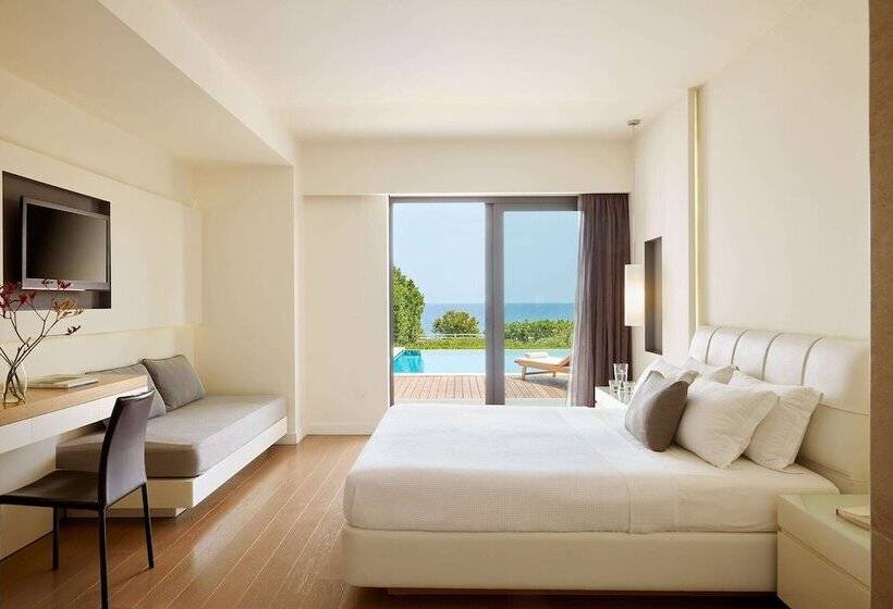 اتاق سوپریور با چشم‌انداز دریا, Cavo Olympo Luxury Hotel & Spa - Adult Only