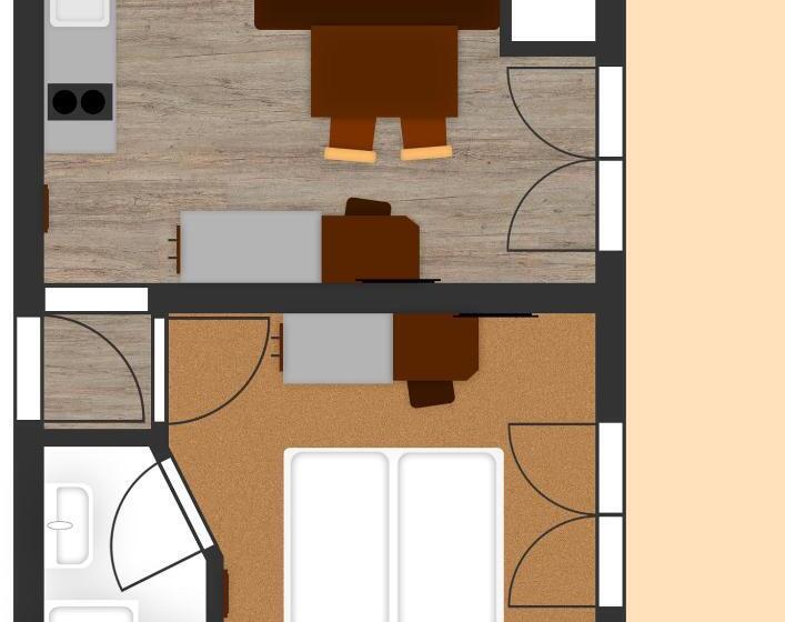Апартаменты 1 Спальня с Балконом, Senner Appartements