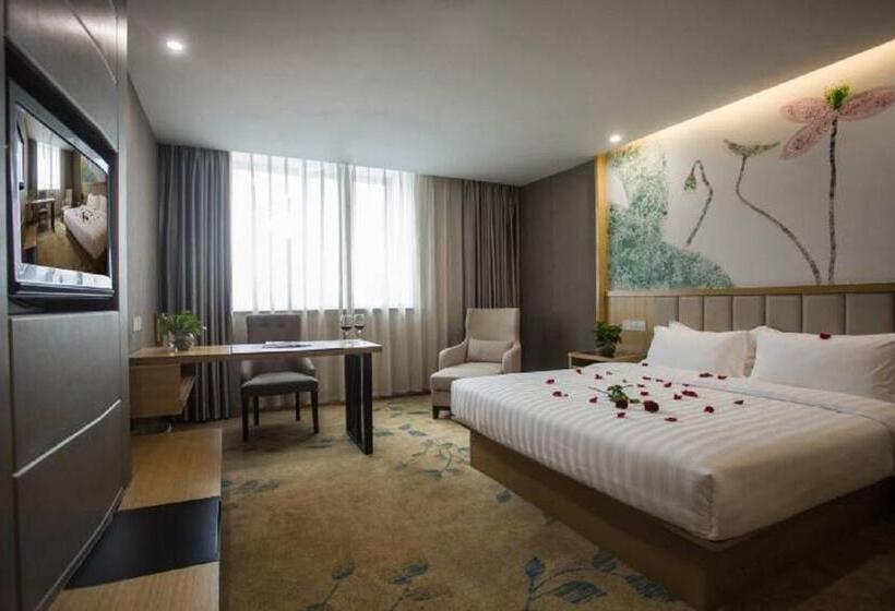 Номер Стандарт Двуспальная Кровать с Видом, Greentree Inn Jiangsu Taizhou Dongfeng Road Express