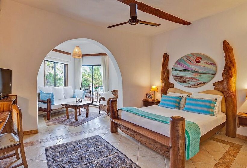 اتاق لوکس با چشم‌انداز دریا, Elewana Afrochic Diani Beach
