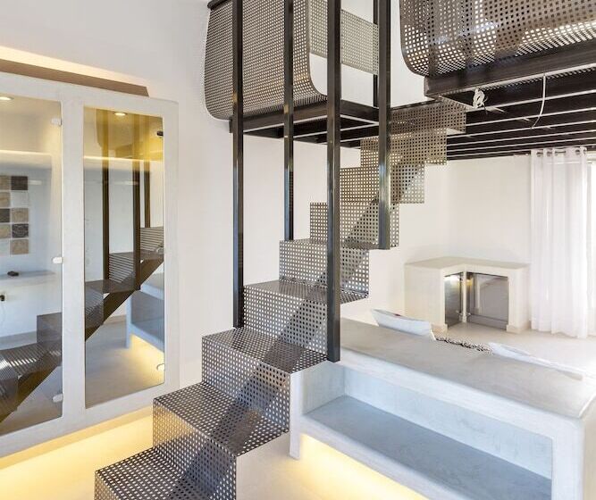 Chambre Duplex, Art Hotel Santorini