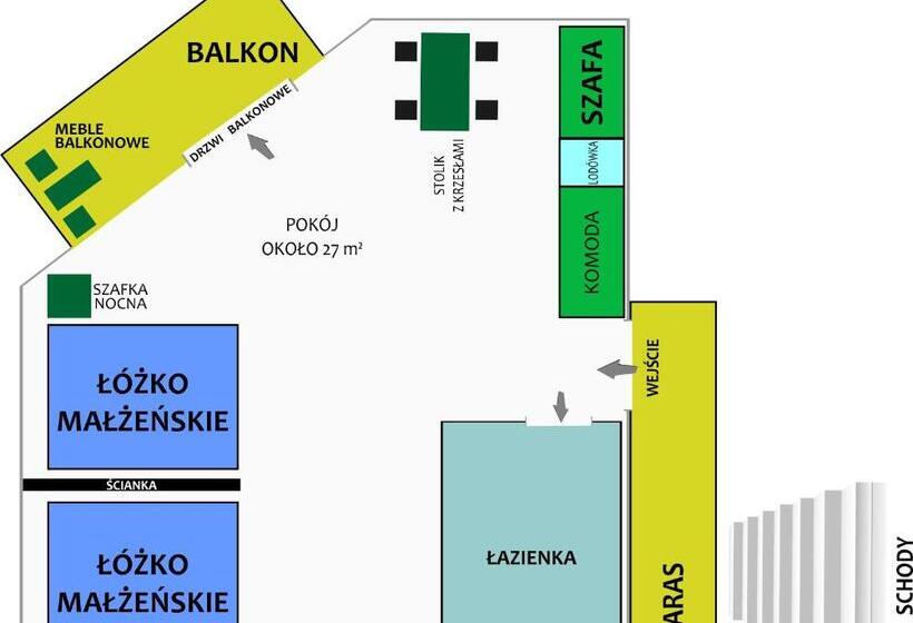 Трехместный Номер Стандарт с Балконом, Arena Slonca