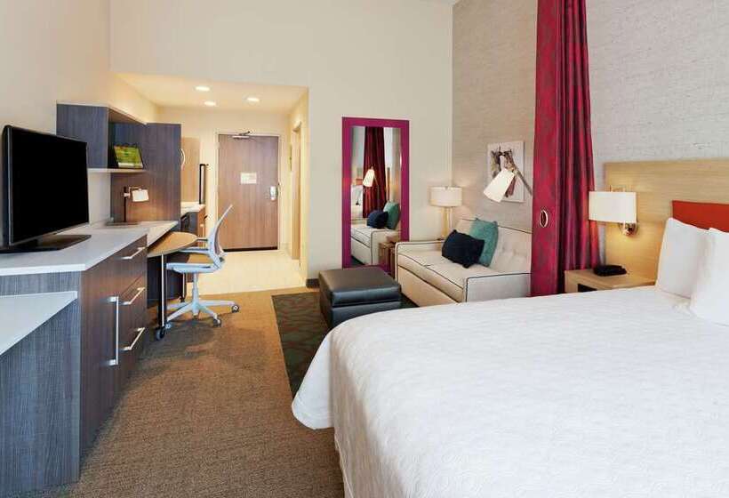 带大床的标准工作室, Home2 Suites By Hilton Clarksville/ft. Campbell