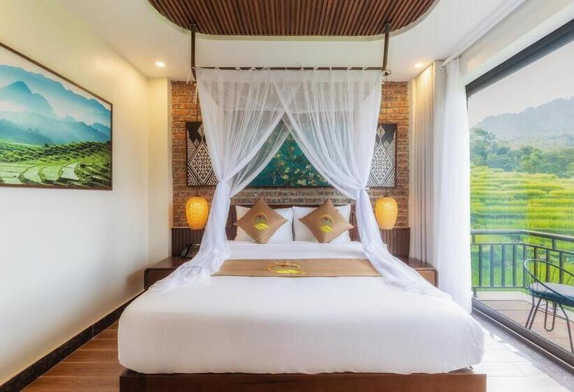 اتاق استاندارد با چشم‌انداز کوهستان, Central Hills Puluong Resort