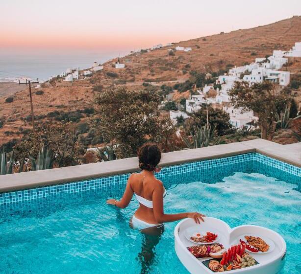 带海景的标准房, Aeolis Tinos Suites