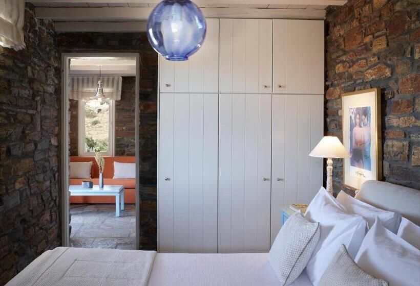 带海景的复工套房, Aeolis Tinos Suites