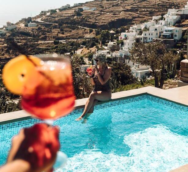 带海景的标准房, Aeolis Tinos Suites