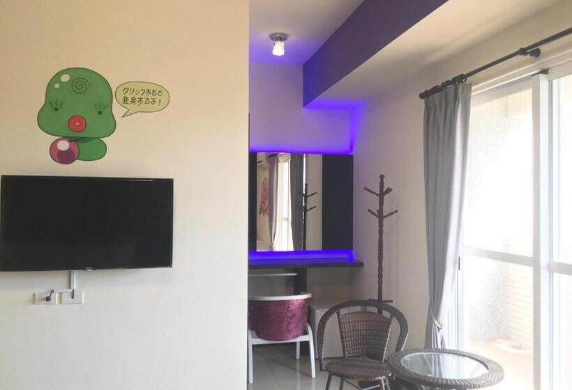 اتاق استاندارد چهارنفره با بالکن, Miyue B&b