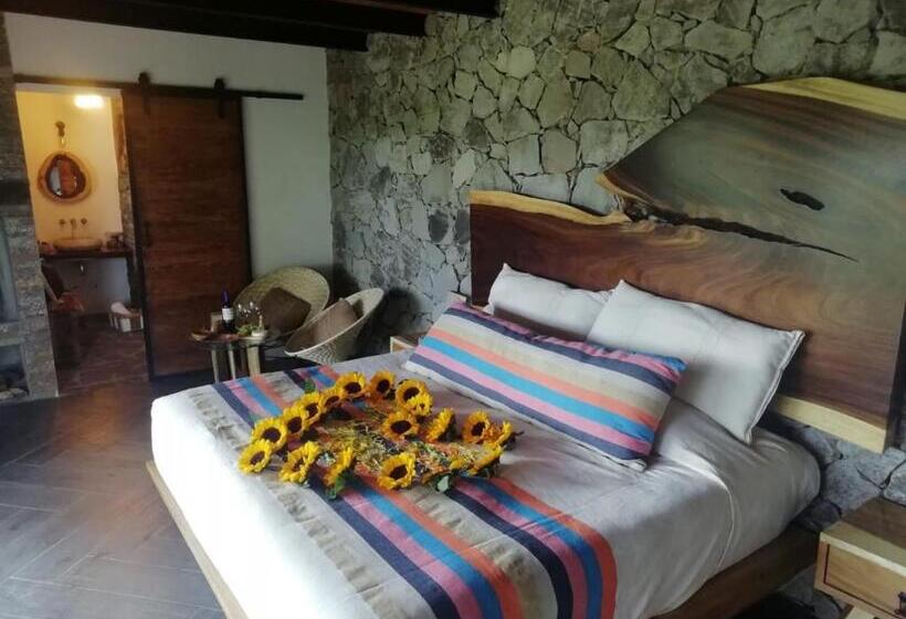 חדר דלוקס עם מרפסת, La Toscanía Tapalpa Resort & Agroturismo