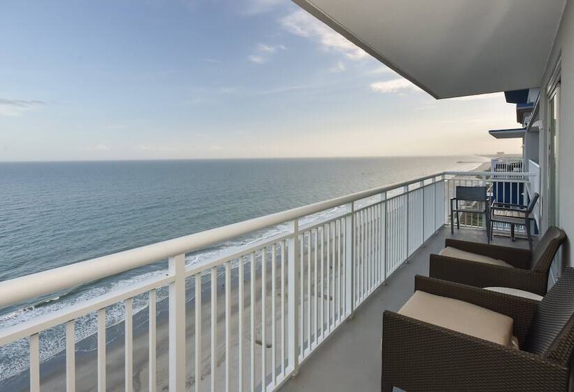 带双人床的标准工作室, Residence Inn By Marriott Myrtle Beach Oceanfront