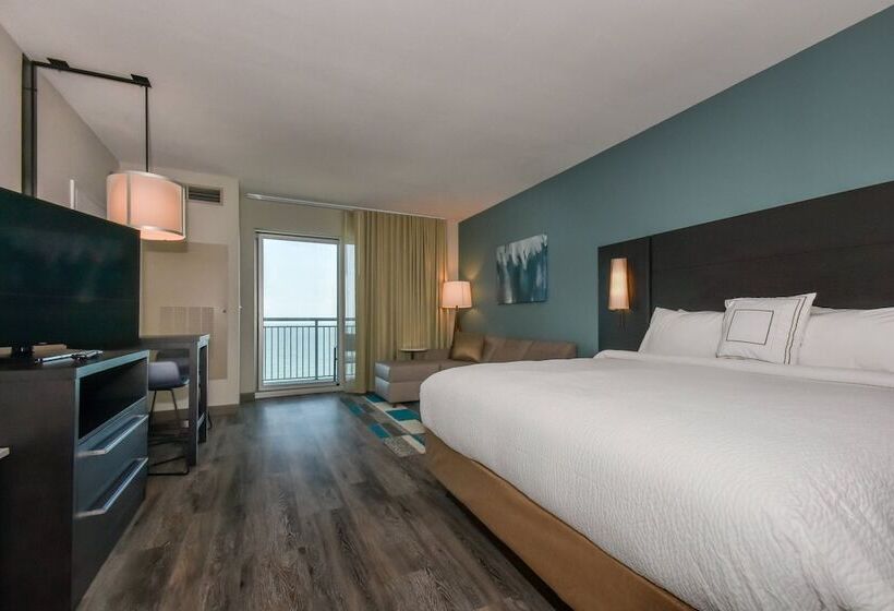 带双人床的标准工作室, Residence Inn By Marriott Myrtle Beach Oceanfront